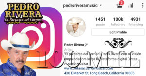 Pedro Rivera Influencer en Instagram