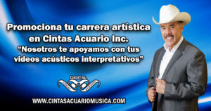 Promociona tu carrera artística en Cintas Acuario Inc.
